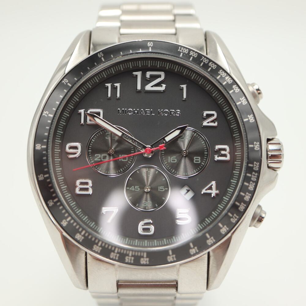 Michael Kors Bradshaw Mens Jumbo 48mm Chronograph Watch MK8245 w New Battery - Picture 4 of 10
